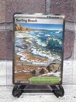 Pokemon TCG ME04 Chaos Rising Ultra Rare Full Art - 114/086 Surfing Beach NM - Image 1