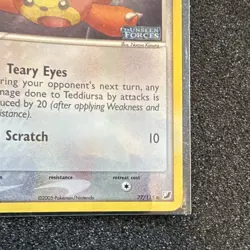 Nintendo Pokemon TCG Teddiursa 77/115 EX Unseen Forces Stamped Holo 40 HP - Image 5