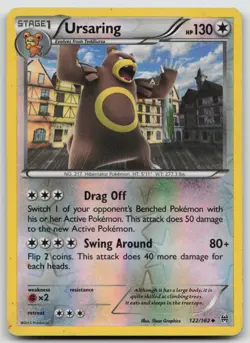Ursaring 122/162 Uncommon BREAKthrough Pokemon Reverse Holo LP - Image 1