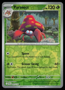 Parasect 005/159 Common Journey Together Pokemon Reverse Holo Near Mint - Image 1