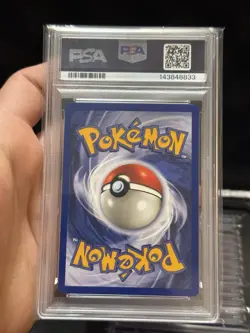 1999 POKEMON FOSSIL #3 DITTO HOLO-PSA 8 - Image 2