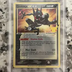 Greninja Gold Star SWSH144 Celebrations ETB Promo Pokemon Card PSA 9 Mint - Image 2
