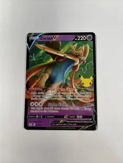 Pokemon TCG Zacian V Celebrations 016/025 Holo Ultra Rare - Image 1