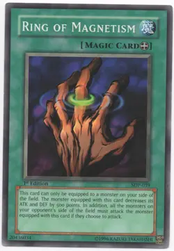 Ring of Magnetism 1st Edition Common SDP-039 Lightly Played Yu-Gi-Oh - Image 1