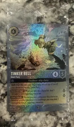 Tinker Bell - Giant Fairy Promo Glimmer Foil - Disney Lorcana Near Mint Sealed - Image 1