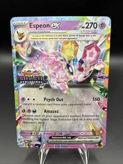 Espeon ex - (Prismatic Evolutions Stamp) 034/131 Miscellaneous Cards & Products - Image 1