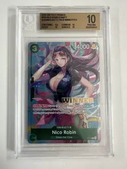 Bandai 2026 One Piece Card Game Nico Robin #111 Winner Foil Promo BGS 10 - Image 1