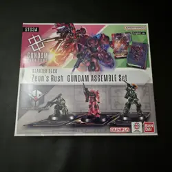Gundam Card Game Assemble Starter Set Zeon's Rush ST03A ENGLISH NEW SEALED USA - Image 1