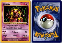 Pokemon Card - Mewtwo Wizards Black Star Promos 14 1999 Promo Heavily Played - Image 3