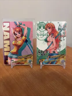 Nami Ar Carddass One Piece 2 Card Lot 2011 and 2012 - Image 1