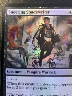 Sneering Shadewriter 0101 Foil Common Secrets Of Strixhaven Magic: The Gathering - Image 2