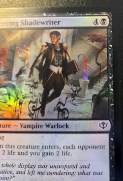 Sneering Shadewriter 0101 Foil Common Secrets Of Strixhaven Magic: The Gathering - Image 3
