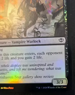 Sneering Shadewriter 0101 Foil Common Secrets Of Strixhaven Magic: The Gathering - Image 5