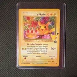 Pokemon TCG WotC Promo _____'s Pikachu 24 Holo English 1999 50 HP - Image 1