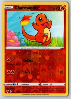 Charmander 023/185 Reverse Holo Pokemon Near Mint - Image 1