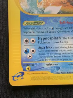 Pokemon TCG Vaporeon 033/144 Skyridge Rare NM - Image 2