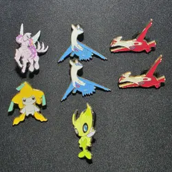 Pokemon TCG Pins Palkia Celebi Latios Latias Jirachi Lot of 7 Pins - Image 1