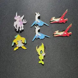 Pokemon TCG Pins Palkia Celebi Latios Latias Jirachi Lot of 7 Pins - Image 2