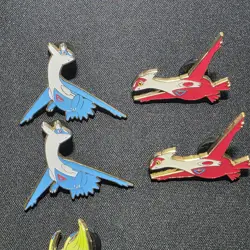 Pokemon TCG Pins Palkia Celebi Latios Latias Jirachi Lot of 7 Pins - Image 3