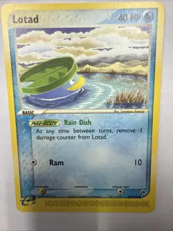 The Pokemon Company Lotad EX Sandstorm 66/100 Common Basic Regular EN 40HP 2003 - Image 1