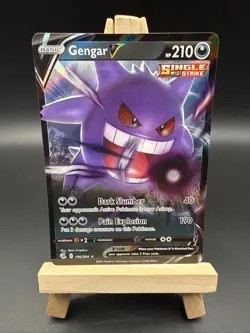 Pokemon TCG Gengar V Fusion Strike 156/264 Holo Ultra Rare - Image 1