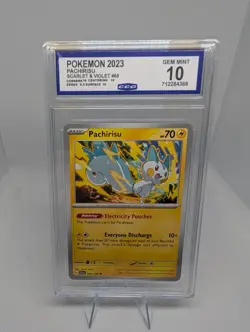 CCG 10 GEM MINT 2023 POKEMON SVI SCARLET VIOLET PACHIRISU #068 Graded TCG Card - Image 1