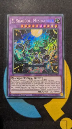 BLGG-EN022 El Shaddoll Meshahrail Secret Rare 1st Ed YuGiOh - Image 1