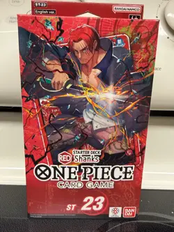 SEALED *ENGLISH* One Piece Card Game – Starter Deck RED Shanks ST‑23 - Image 1