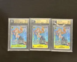 ONE PIECE EB03 Nami #053 BGS 10, POP 4 English Straw Hat Alt Art - SEQUENTIAL! - Image 1