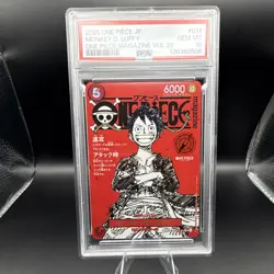 One Piece CCG Monkey D. Luffy - Magazine Vol.20 #014 Promo PSA 10 Graded - Image 1