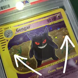 DOUBLE WHOLE SWIRL 💫 PSA 4 Gengar 13/165 Holo Expedition Nintendo Pokemon Card - Image 1