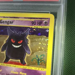 DOUBLE WHOLE SWIRL 💫 PSA 4 Gengar 13/165 Holo Expedition Nintendo Pokemon Card - Image 5