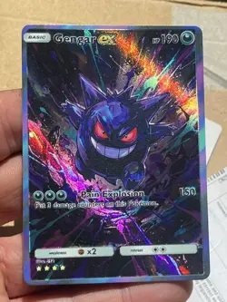 Gengar Fan Art ex Heroes Holo Mega Flames Custom Evolutions Card #151 - Image 1