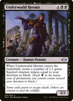 X 1 Underworld Hermit NM-M Modern Horizons 2 MH2 105 MTG Magic - Image 1