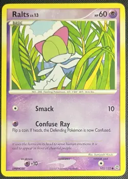 Ralts 102/132 Pokemon English Diamond & Pearl Secret Wonders 2007 - Image 1