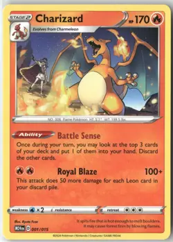 Charizard 001/015 Pokemon English McDonald's Promos 2024 2025 - Image 1
