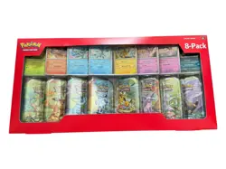 PokemonTCG Prismatic Evolutions Costco 8 Mini-Tin Bundle w Promo Cards (In Hand) - Image 1
