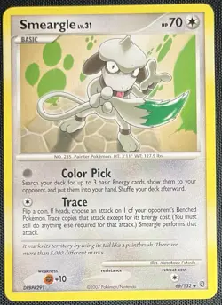 Smeargle 66/132 Pokemon English Diamond & Pearl Secret Wonders 2007 - Image 1
