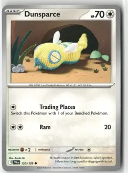 Dunsparce 120/159 Pokemon English Journey Together 2025 - Image 1
