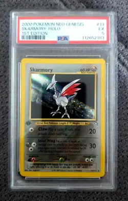 Skarmory 1st Edition Holo Neo Genesis PSA 5 Pokemon - Image 1