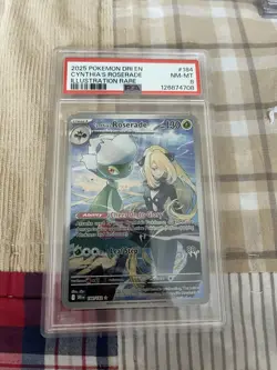 Pokemon Dri Illustration En-Destined Rivals Cynthia's Roserade PSA 8 - Image 1