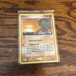 Pokemon TCG EX Deoxys Baltoy 53/107 Holo card. Good Condition - Image 1