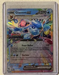 Pokemon SV: Prismatic Evolutions Glaceon ex 026/131 Holo Stamped Promo - Image 1