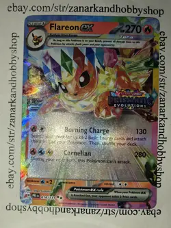 Pokemon Flareon ex 014/131 Prismatic Evolutions STAMPED NM - Image 1