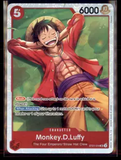 One Piece Card Game Monkey.D.Luffy ST21 014 Starter Deck 21 SUper Rare - Image 1