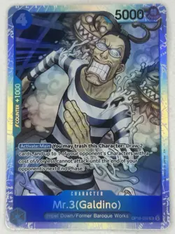 Mr.3(Galdino) OP16-056 SR The Time of Battle Foil English One Piece - Image 1