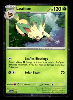 Leafeon SVP 170 Cosmos Holo Scarlet & Violet Promo Pokemon Card - Image 2