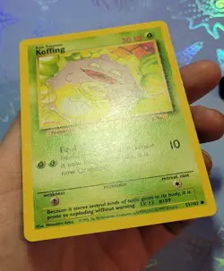 Koffing 51/102 Base Set 1999 Pokemon Card LP - Image 4