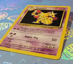 Kadabra 32/102 Base Set 1999 Pokemon Card LP - Image 3