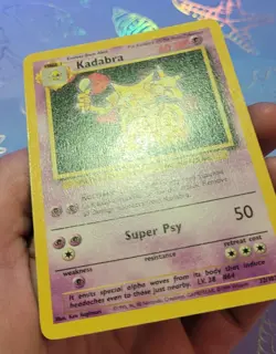 Kadabra 32/102 Base Set 1999 Pokemon Card LP - Image 4